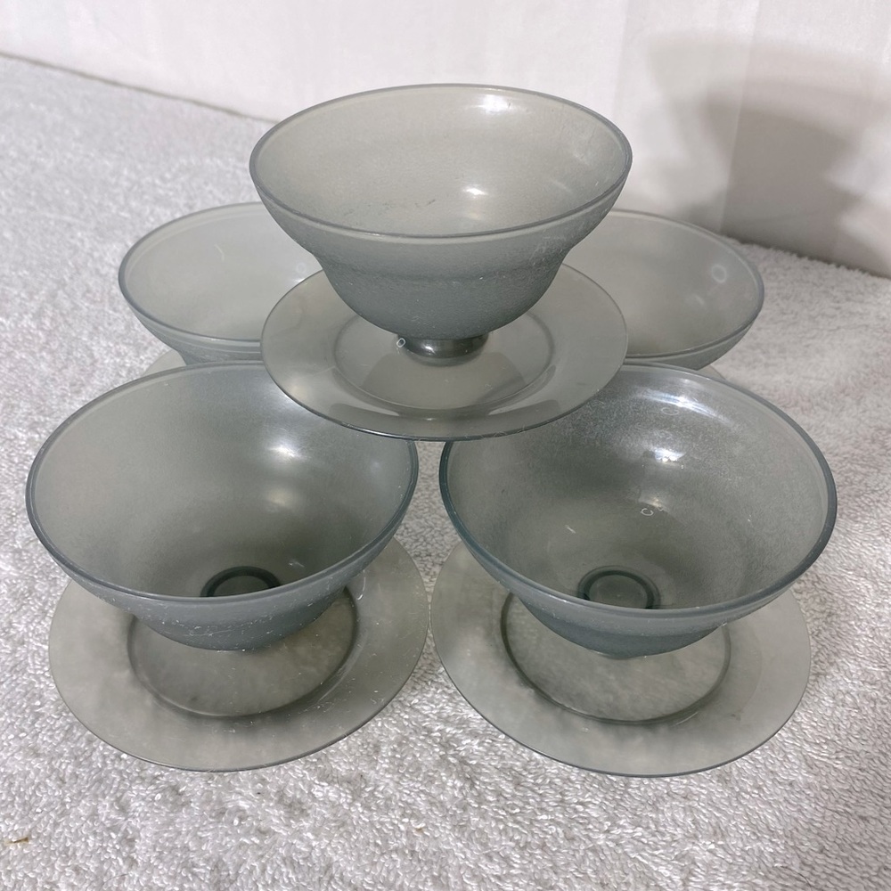 Vintage Tupperware Dessert Dishes Parfait Cups Sundae Cups 10pc